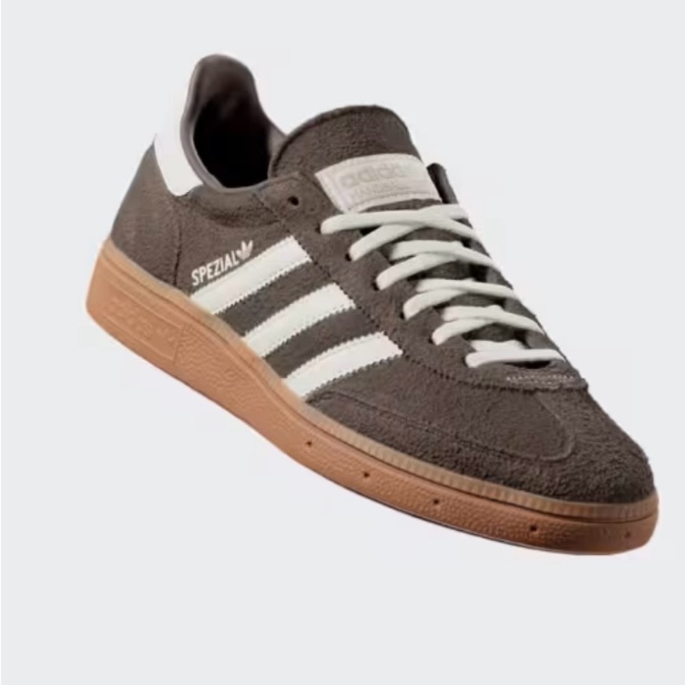 Adidas Spezial Dark Brown and White Sneakers